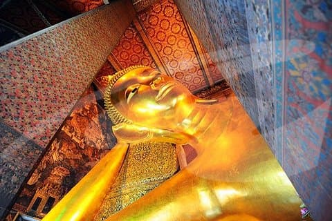 Bangkok Tempelrundtur, inklusive liggande Buddha vid Wat Pho