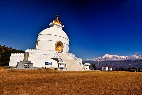 World Peace Stupa by Car, Van