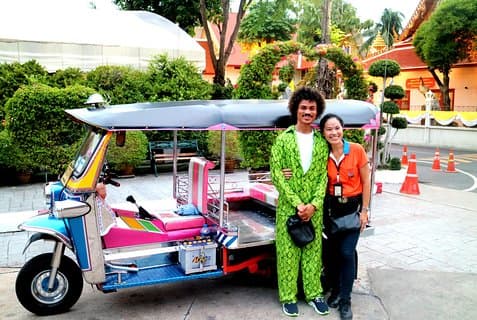 Tuk Tuk Bangkok privat rundtur: WW2 Pad Thai, 360-Viewpoint, Chinatown (upphämtning)