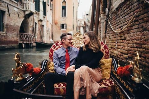 Privé fotoshoot in Venetië inclusief gondelvaart