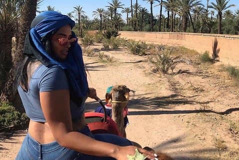 Passeio de camelo ao pôr do sol de luxo em Marrakech