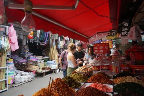 3 uur Xi'an ochtendontbijt en een markttour