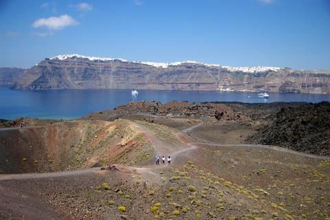 Privétour: Santorini vulkaantrip inclusief warmwaterbronnen