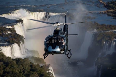Tour d'hélicoptère aux chutes d'Iguazu