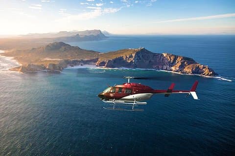 Scenisk Cape Point helikoptertur från Kapstaden