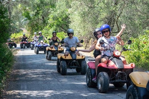 ATV Quad Begeleide Sightseeing- / Verkenningstocht@The Pink Palace Corfu