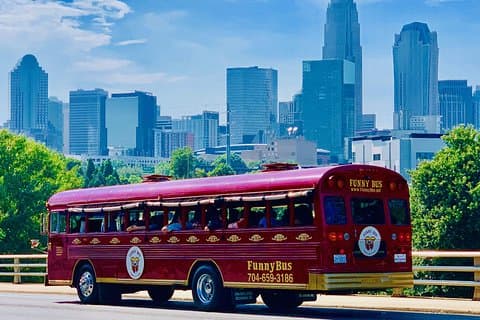 Charlotte FUNNY Tour storico della città in autobus