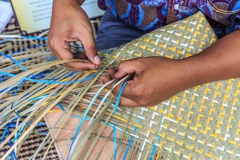Visite du panier et de l'artisanat local à Lombok