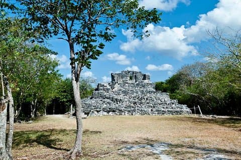 Ruines mayas et plage