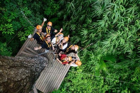 ATVバイク1時間+ Skyline Adventure 20 Platforms with lunch