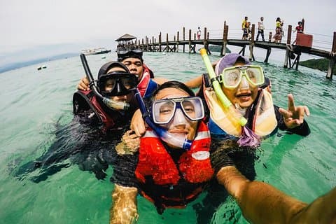Tour dell'isola da Kota Kinabalu (2 isole)