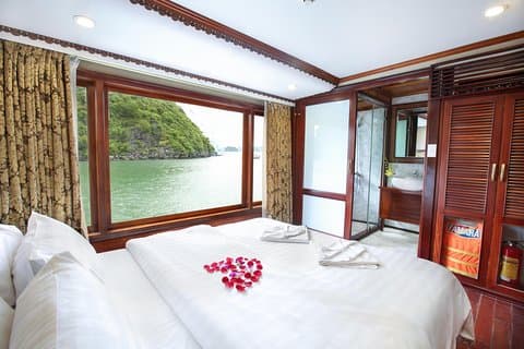 Ha Long Bay 2 dage 1 nat 3-stjernet krydstogt Kajak Madlavning Afslappende