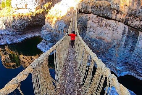 Inca Bridge and Four Lagoons Cusco