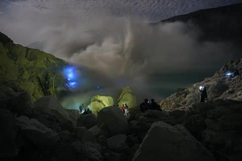 Ijen Crater Tour från Bali 1 dag