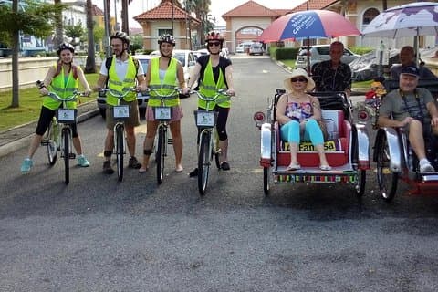 Visite du patrimoine tout en un de la ville de Penang dans la ville de George à vélo et en tramway (métro)