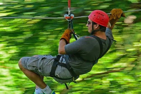 Zipline Canopy & Dunn's River Falls Tour med adgang fra Grand Palladium