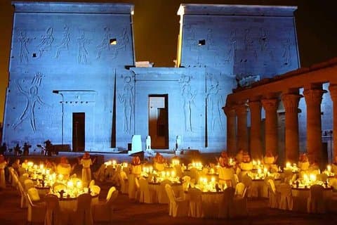 Som de Philae templos e show de luzes