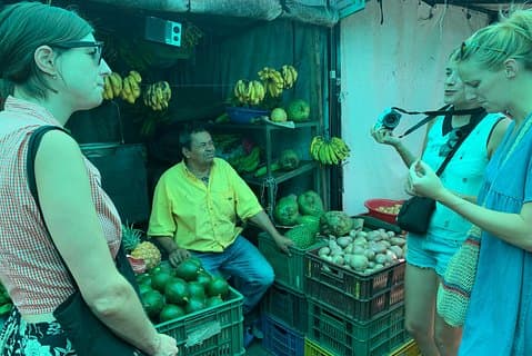 Passeio exótico de frutas