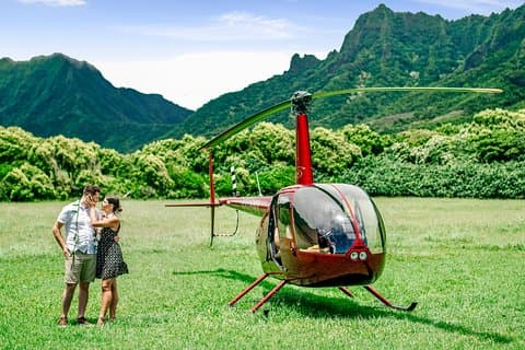 Privat 45 minuters helikoptertur med romantisk landning