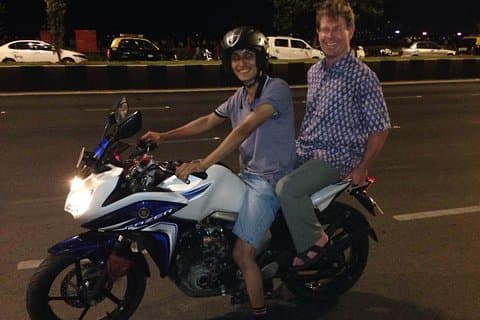 Mumbai auf dem Motorrad
