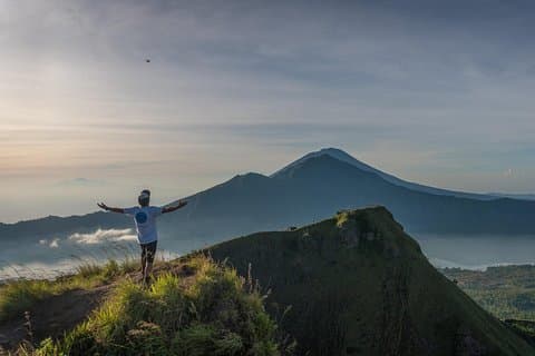 Sunrise hiking at Mount Batur Volcano
