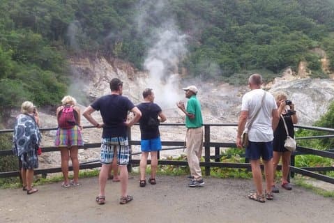 Trip to Soufiere: Volcano, Twin Pitons, Waterfall, Mud Bath & Botanical Garden