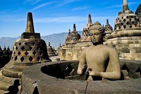 Excursão privada Borobudur, Merapi Jeep & Prambanan