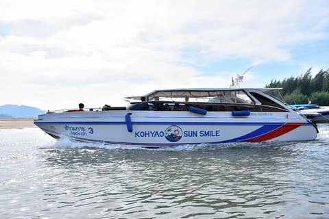 Ao Nang para Phuket de Koh Yao Sun Smile Speed Boat