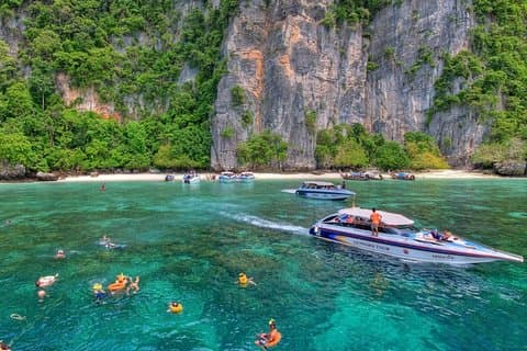 Ilha Phi Phi Desfrute de snorkel e peixes coloridos de Phuket