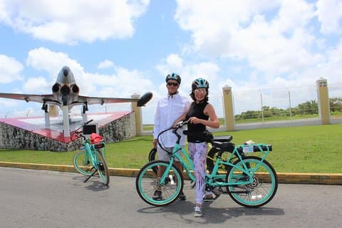 Tour de ville en vélo électrique avec visite dégustation de Cozumel et Taco