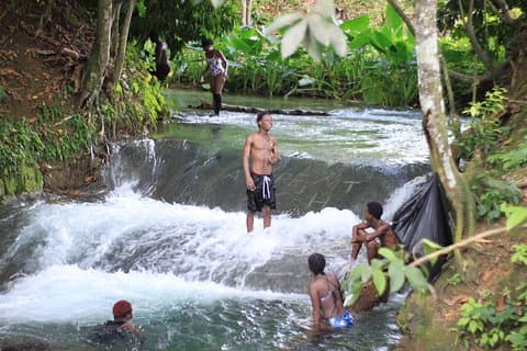 Benta River Falls & Rick's Cafe Day Tour from Grand Palladium