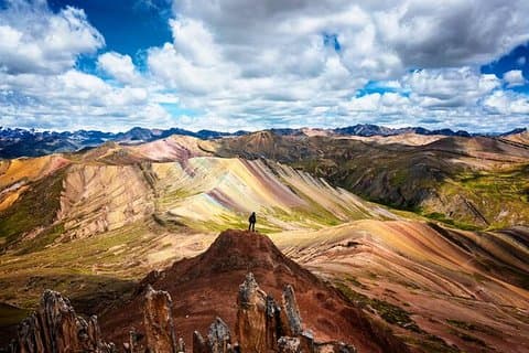 Regnbuefjellet i Palcoyo cusco-peru
