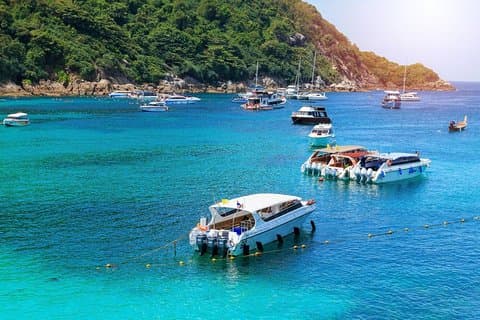 Phuket Coral + Sunset promthep kappe af Yacht Catamaran
