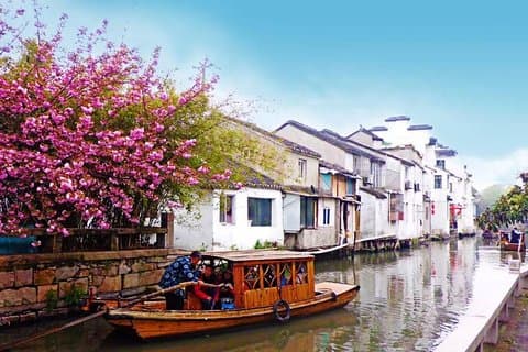 Suzhou privat flexibel stadstur med lunchalternativ