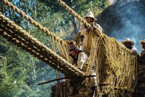El ultimo puente inka "Q´eswachaka" servicio en privado
