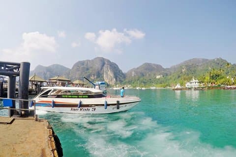 Koh Phi Phi til Railay Beach med Koh Yao Sun Smile Speed Boat