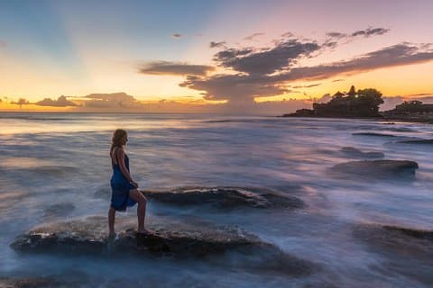 Privat tur: Tanah Lot vid solnedgången