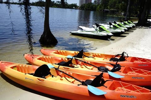 Kajakverleih aus dem Lake Buena Vista Bereich
