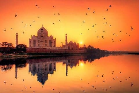 Privat Taj Mahal solopgang og Agra fort tur fra Delhi