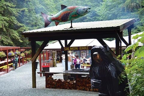 Best of Juneau: Mendenhall Glacier, Whale Watching and Salmon Bake