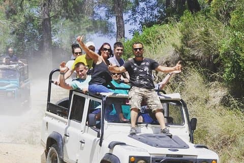 Side: Jeep Safari Adventure around Taurus Mountains w/ Boat Trip