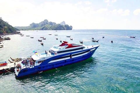Phi Phi Island Tour by Big Boat & Speed boat by Royal Jet Cruiser(Premium Class)