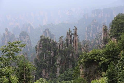 Glass Bridge, Yuanjiajie Avatar Mountain en Tianzi Mountain-dagtocht