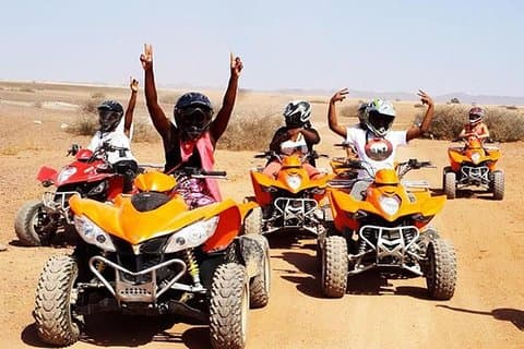 Thrillinig quad cykel eventyr i agadir