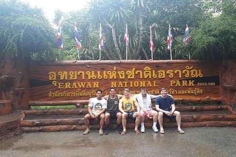 Erawan-Wasserfall mit Todesbahn-Tour ab Bangkok privat
