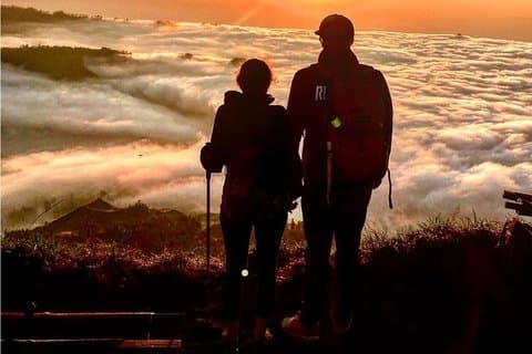 Mount Batur soluppgångsvandring med naturlig varm källa