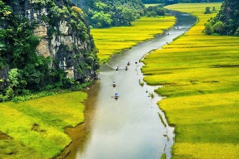 Journée complète Ninh Binh - Hoa Lu - Tam Coc - Vélo