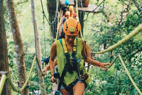 Flying Hanuman Ziplines 42 platforms With Lunch & Transfer RoundTrips