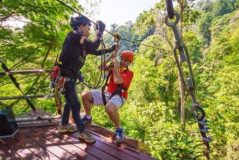 Flying Hanuman Ziplines 42 platform & Transfer RoundTrips