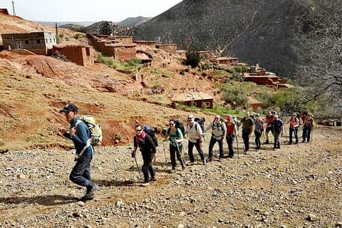 Três vales e aldeias berberes 3 dias de caminhada saindo de Marrakech